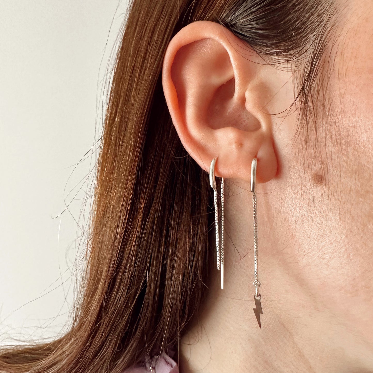 Pendiente Long Mini Rayo