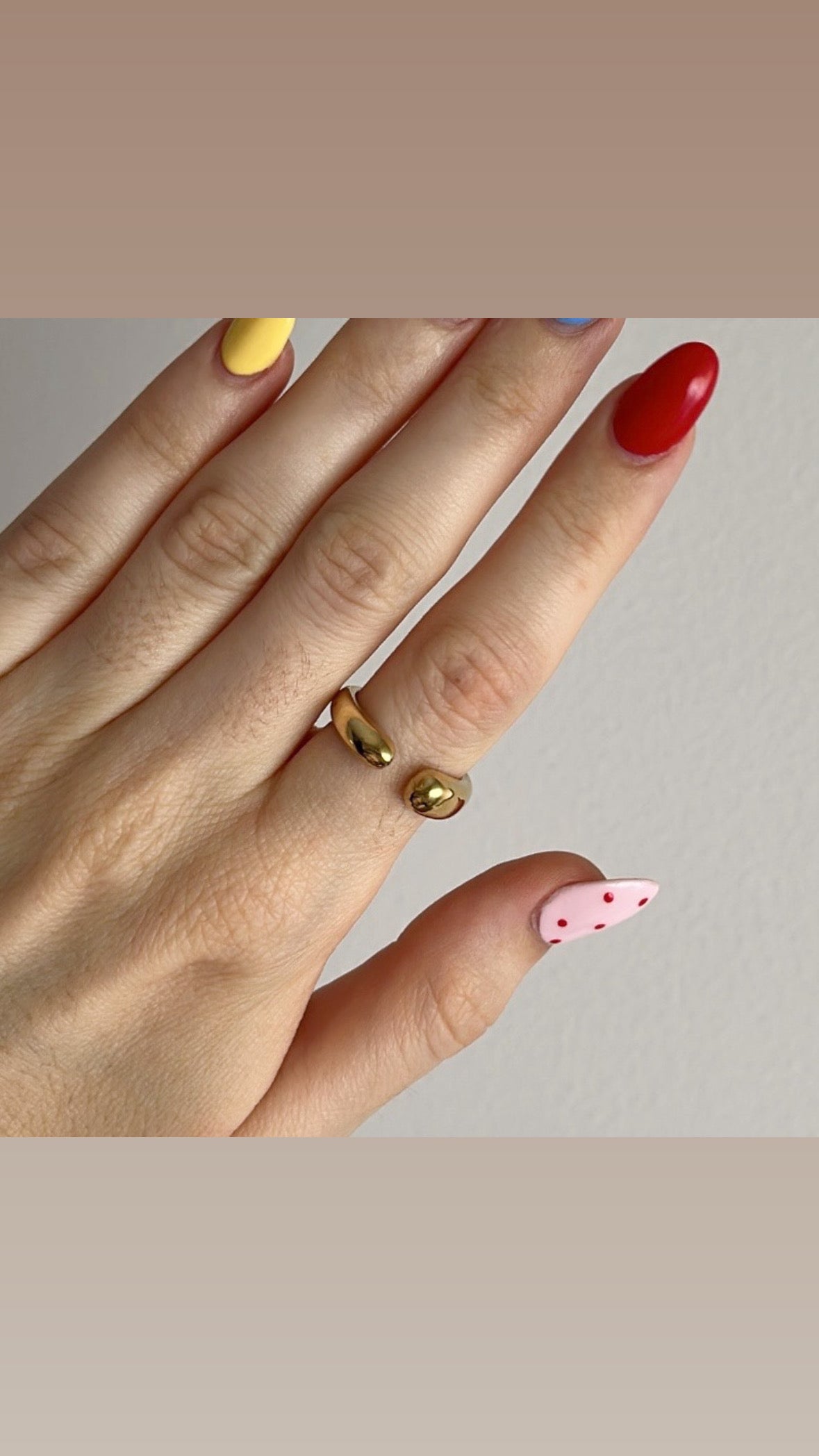 Anillo Liquen - Gold